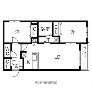 TERRACE SOEN【2階】の間取り
