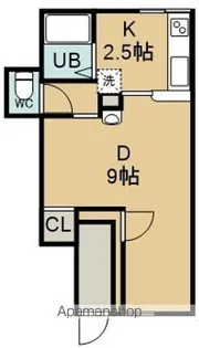41ハウス【左号室】の間取り