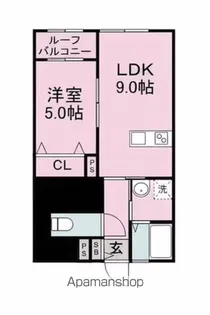 GROWTH GENDOU B棟【1階】の間取り
