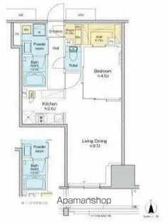 プラウドフラット四谷三丁目【6階】の間取り