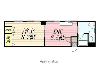 リルブランシュ【401号室】の間取り