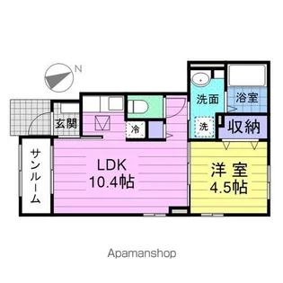 プレドフルールⅡ【1階】の間取り