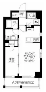 ハーモニーレジデンス新宿御苑 THE EAST【6階】の間取り