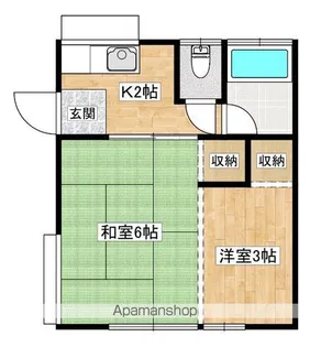 プラントハイツ【1階】の間取り