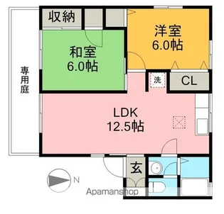 セジュール竹内 A棟【1階】の間取り