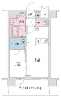 スプランディッド四ツ木【14階】の間取り
