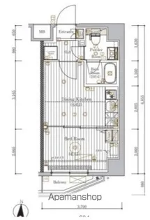 ミライズ錦糸町マーロ【401号室】の間取り