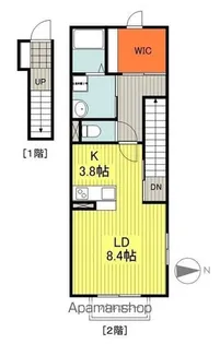 タキタコーポ【201号室】の間取り