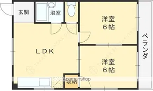 丸矢マンション【2階】の間取り