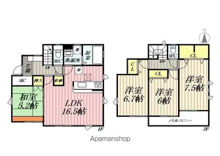 埼玉県三郷市鷹野4丁目【一戸建】の間取り