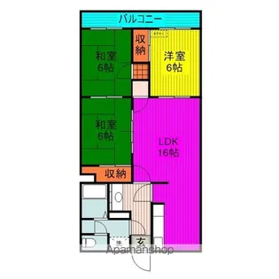 パークマンション緑町【9階】の間取り