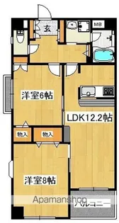 ボヌール宮前平【2階】の間取り