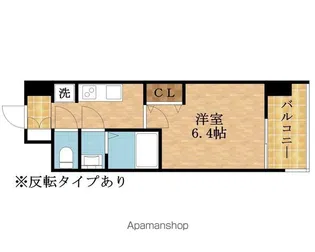 ブランシエスタ森ノ宮【2階】の間取り