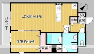 ステージファースト吾妻橋【9階】の間取り