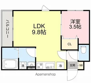 ソルフォート【1階】の間取り
