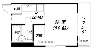 西大津コーポ【201号室】の間取り
