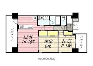 TONOクリスタル上人橋【4階】の間取り