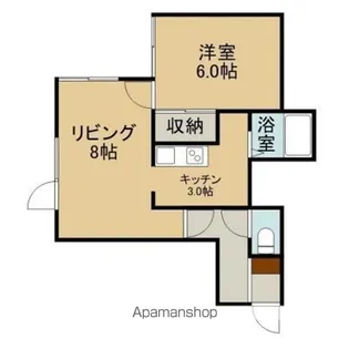 サンロード高盛Ⅱ【202号室】の間取り