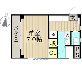 サンテラス南小岩【102号室】の間取り