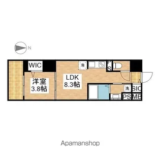 ザ・レジデンスパーク栄【13階】の間取り