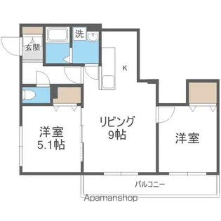 ファミリーコート福住1ー4【3階】の間取り