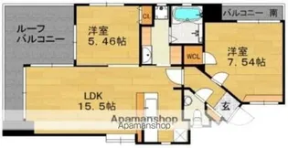 クレアセンターマーク【1302号室】の間取り