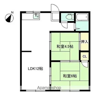 パークハイツ杁ケ島【1階】の間取り