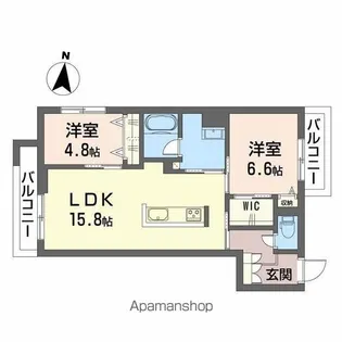 クオリスタ神宮参道【304号室】の間取り