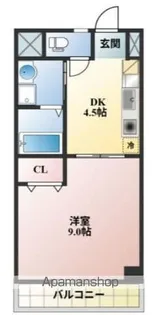 コザックス【8階】の間取り