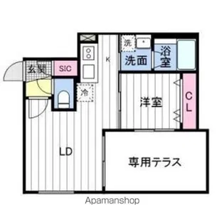 CARRERA福住 3RD.【105号室】の間取り