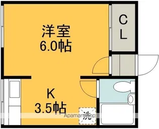 あさひハイツ【1階】の間取り