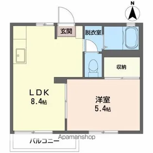 フレグランス小原田【2階】の間取り