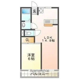 愛知県名古屋市守山区大森4丁目【マンション】の間取り