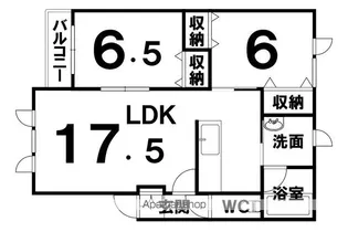 タネットN館【201号室】の間取り