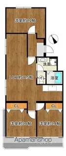 荒江サンハイツ【308号室】の間取り