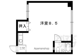 マオカハイツ【2E号室】の間取り