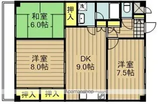マンション花園【102号室】の間取り
