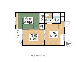 ヒカリハイツ【101号室】の間取り
