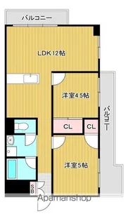 パークサイド南栄【5階】の間取り