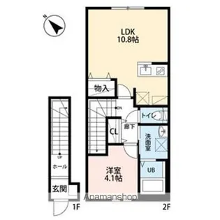 メゾンドプルーン北山【2階】の間取り