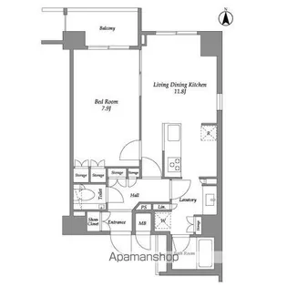 エルスタンザ平河町【12階】の間取り