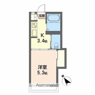 ブランシェ・山手【2階】の間取り