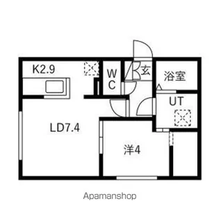 仮)南郷通14丁目北 MS【2階】の間取り