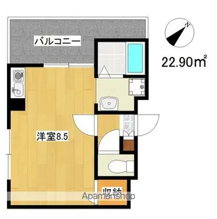 プライムタワー阿倍野40【6階】の間取り