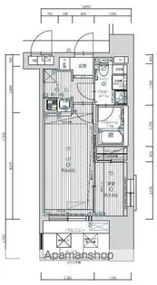 グランフォーレプライム大橋【804号室】の間取り