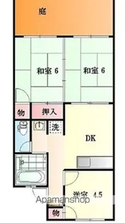 セジュールミヤケ【105号室】の間取り