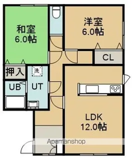 コーポ私市(コーポキサイチ)【202号室】の間取り