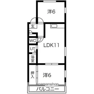 グリーズ本陣【3階】の間取り
