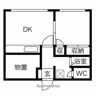 LIBERTIA【302号室】の間取り