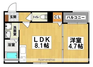 F ASECIA ATTIVO Ⅵ【203号室】の間取り